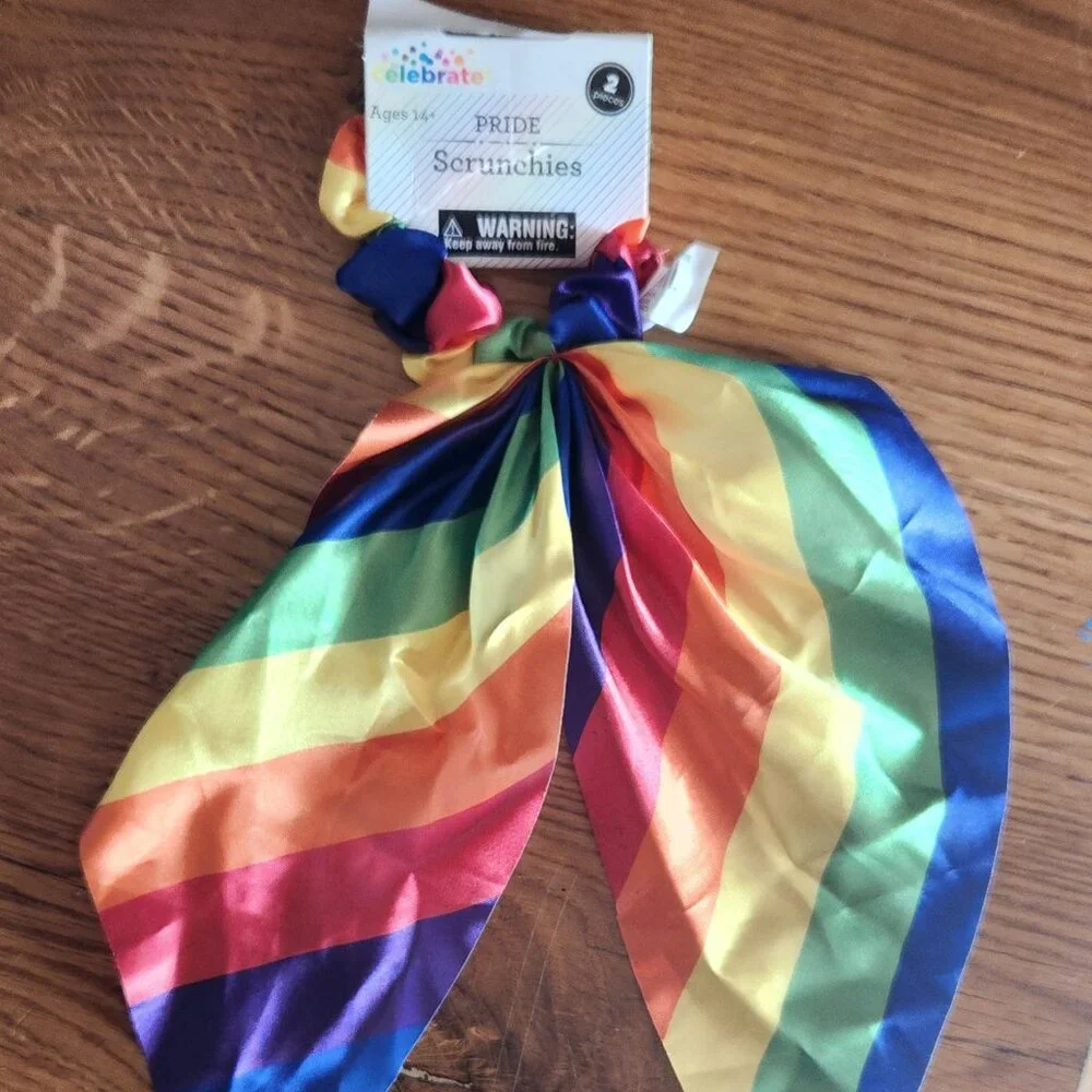 Rainbow Hair Scrunchie